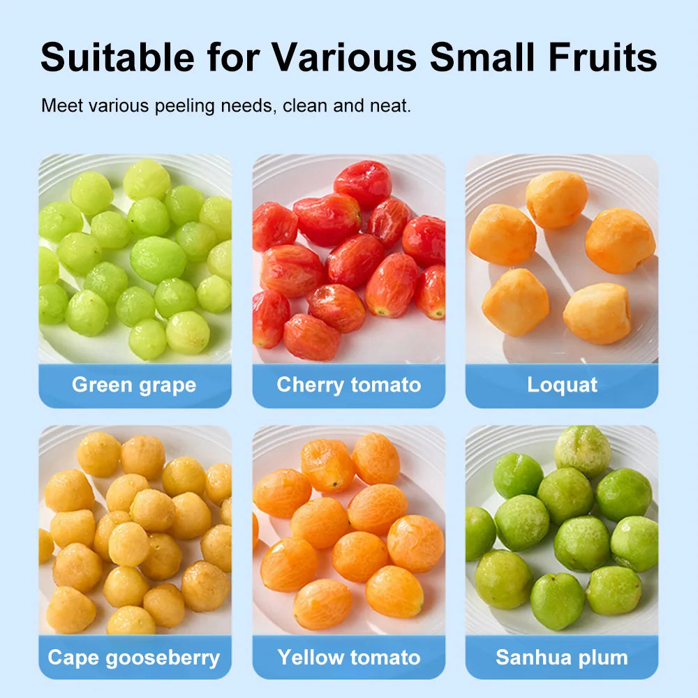 2026 Upgrade Electric Garlic Fruit Peeler Effortless Peeling One-Touch Operation Easy to Clean Remover Tool for Kitchen