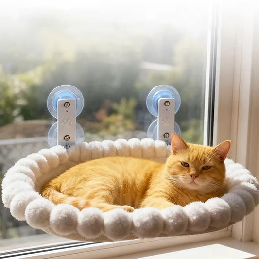 Cat Window Hammock with Strong Suction Cups โ Cozy Perch for Indoor Cats