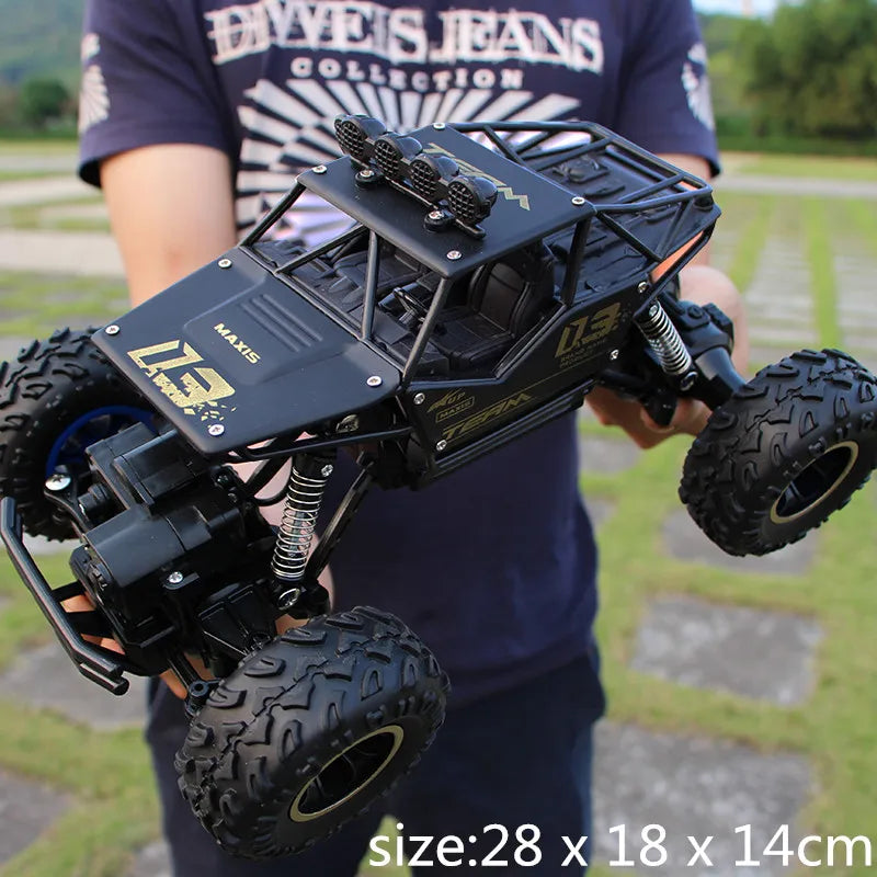 35CM Remote Control Off Road RC Car Radio Climbing Super Alloy Truck Buggy 4x4 RTR Vehicle Electric Toy Childrens Kids Gifts
