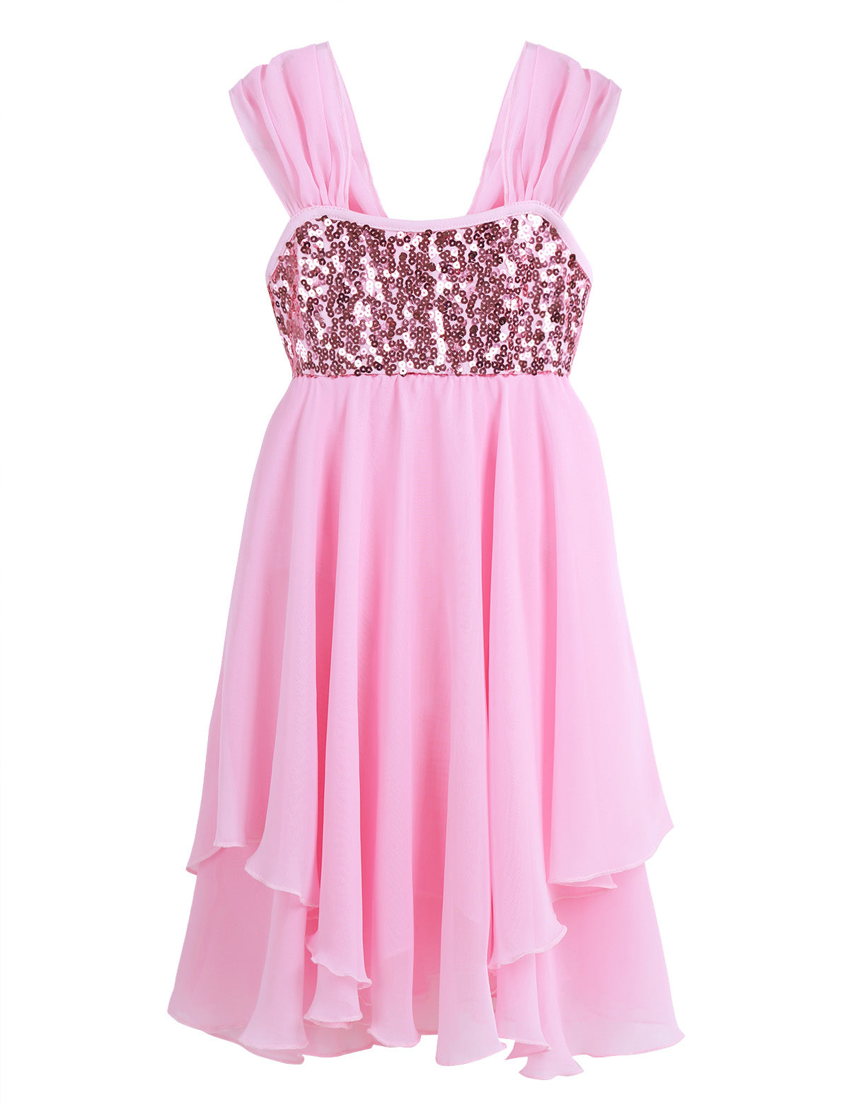 Kids Girls Ballerina Tutu Ballet Lyrical Dance Dress Gymnastics Leotard Sequins Fairy Tutu Ballet Jersey Dance Dress Costumes