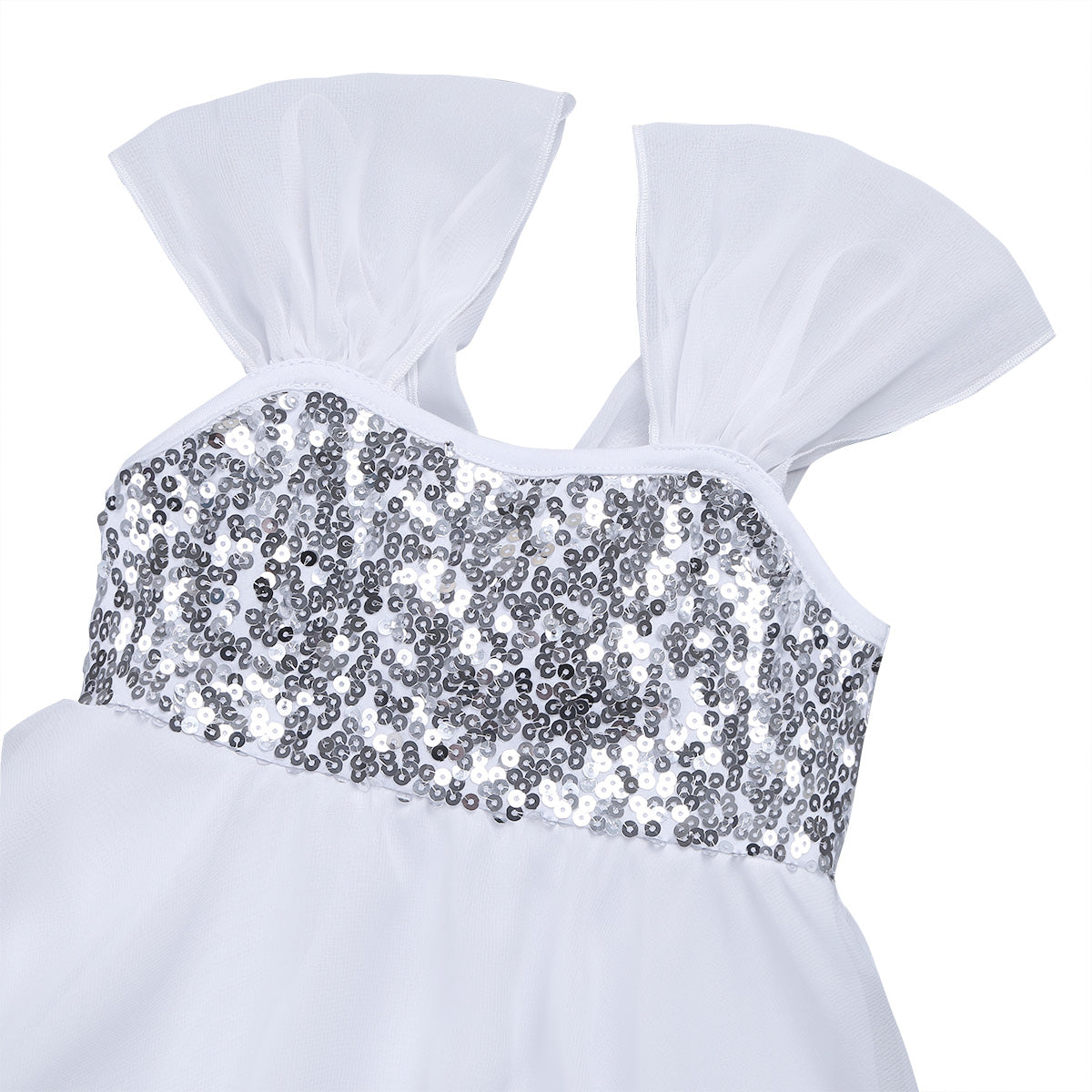 Kids Girls Ballerina Tutu Ballet Lyrical Dance Dress Gymnastics Leotard Sequins Fairy Tutu Ballet Jersey Dance Dress Costumes