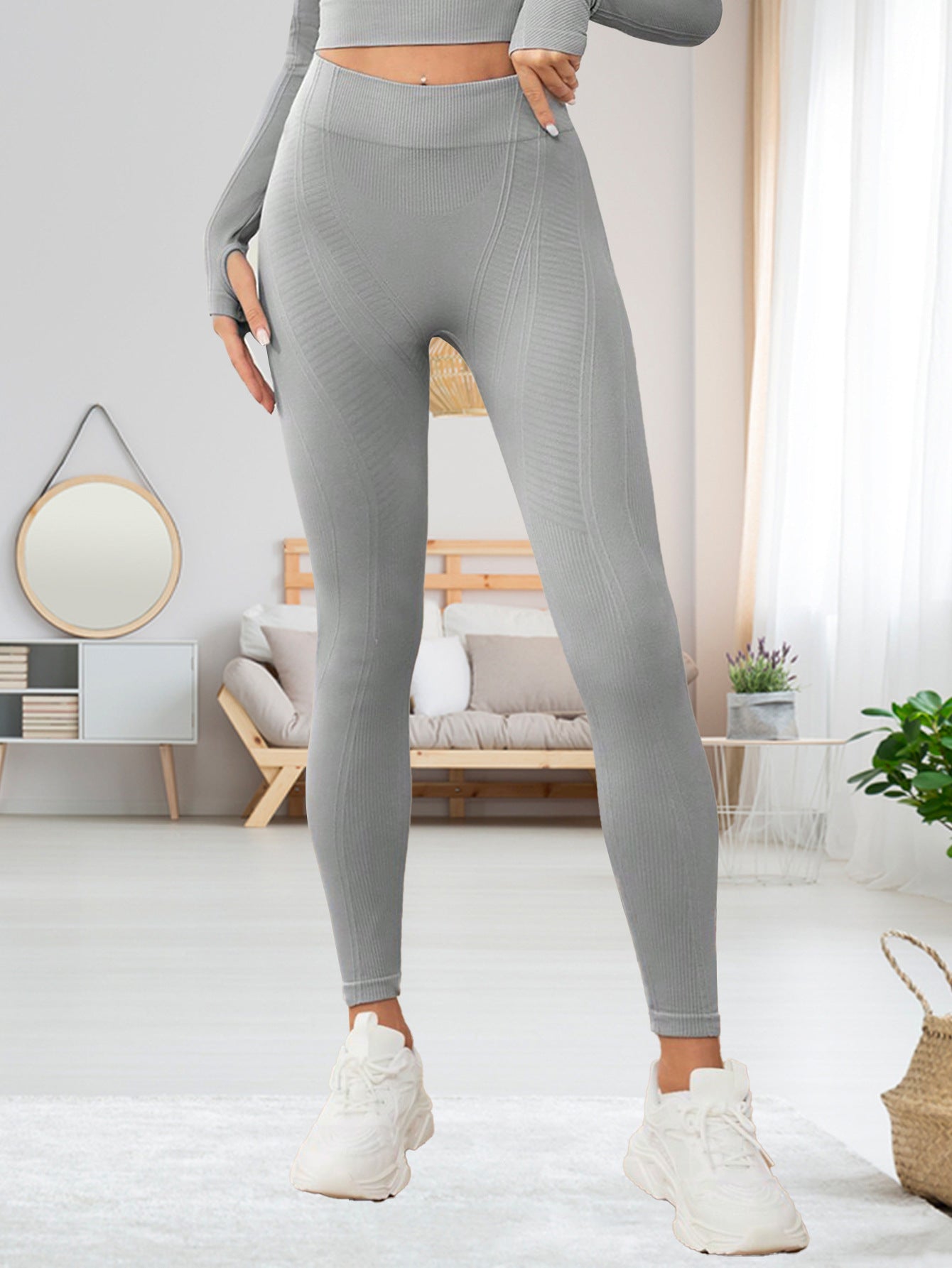 Nude Peach-Colored Butt-Lifting High-Elastic Women's Tight-Fitting Quick-Drying Running Outerwear High-Waisted Sexy Fitness Yoga Pants