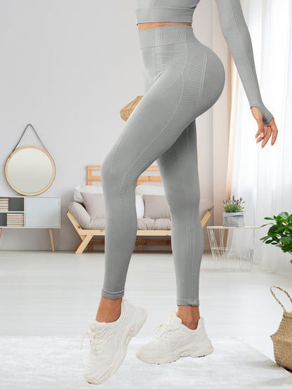 Nude Peach-Colored Butt-Lifting High-Elastic Women's Tight-Fitting Quick-Drying Running Outerwear High-Waisted Sexy Fitness Yoga Pants