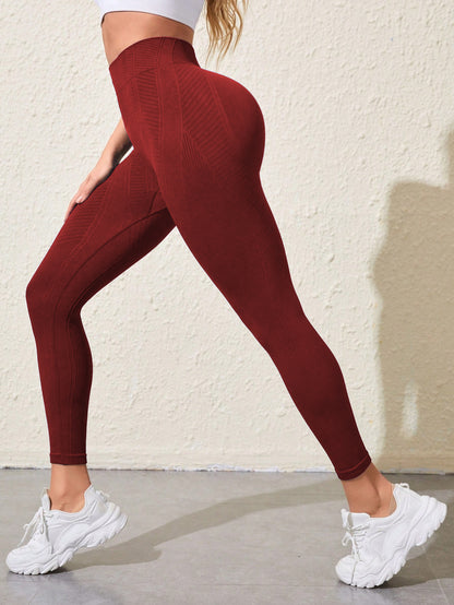 Nude Peach-Colored Butt-Lifting High-Elastic Women's Tight-Fitting Quick-Drying Running Outerwear High-Waisted Sexy Fitness Yoga Pants