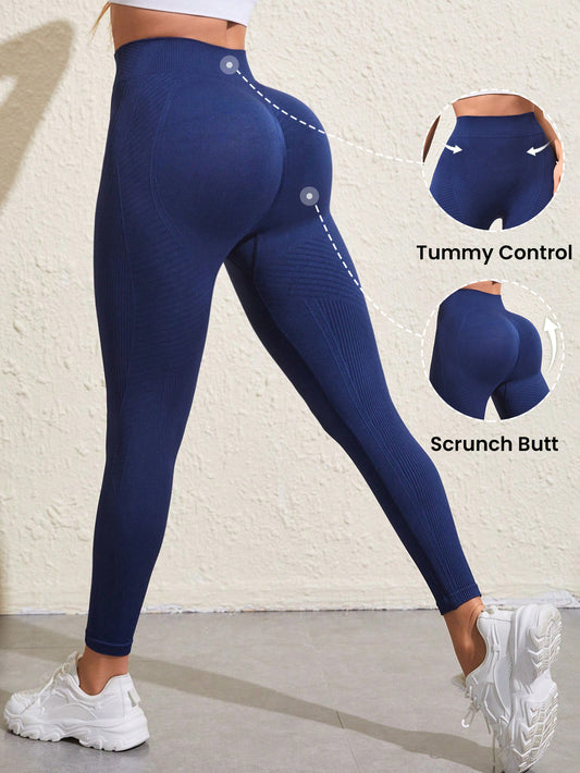 High-Waisted Butt-Lifting Yoga Pants for Women | Quick-Dry Seamless Fitness Leggings for Running & Gym