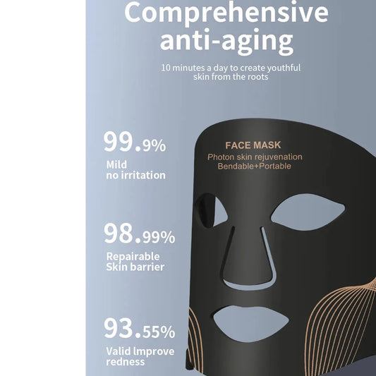 Red Light therapy Mask 460nm 660nm 850nm LED Beauty Devices Face Instrument Rejuvenation Skin Anti Aging Wrinkle Skin Repair