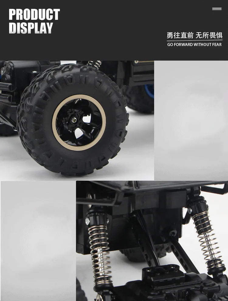35CM Remote Control Off Road RC Car Radio Climbing Super Alloy Truck Buggy 4x4 RTR Vehicle Electric Toy Childrens Kids Gifts