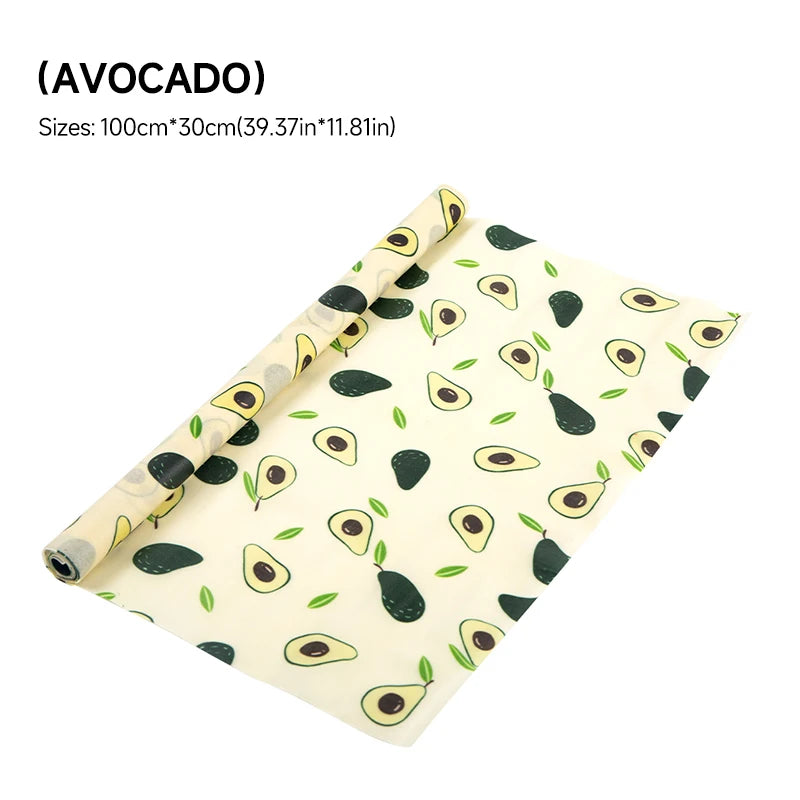 WEEDI Reusable Beeswax Wrap Roll, Eco-Friendly, Wax Paper Roll, Plastic-Free Beeswax Food Wrap for Sandwich, Fruit & Bowl Cover