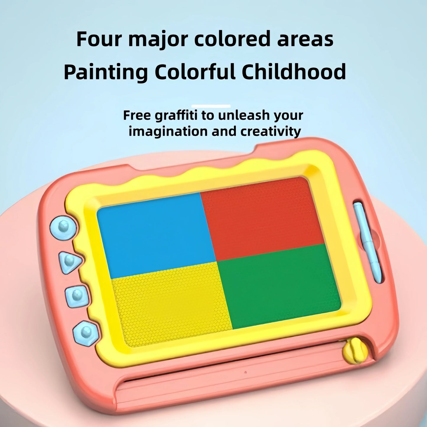 Baby colored magnetic drawing board super large children's toy graffiti erasable drawing writing board magnetic suction early ed