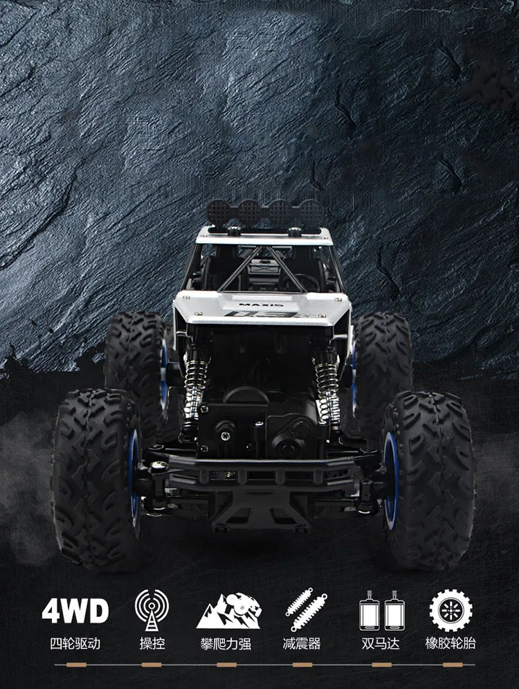 35CM Remote Control Off Road RC Car Radio Climbing Super Alloy Truck Buggy 4x4 RTR Vehicle Electric Toy Childrens Kids Gifts