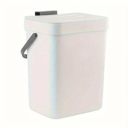 Food Waste Basket Bin for Kitchen, Small Countertop Compost Bin with Lid,Odor-Free Food Scrap Container,Wall Mounted Garbage Can