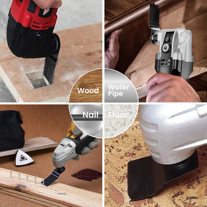 Oscillating Saw Blades Fast Fit Mixed Blades Oscillating Saw Blade Kit Multitool Blades for Metal, Wood, Plastic, MDF & More
