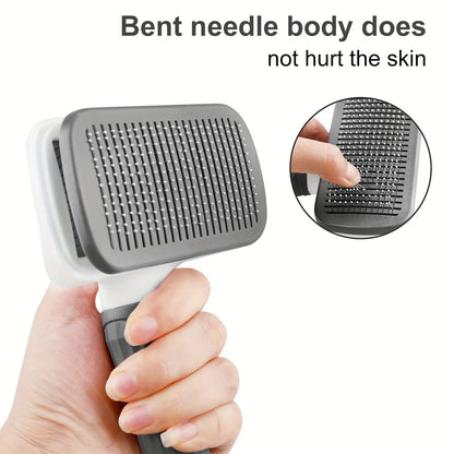 Self-cleaning Pet Hair Remove Comb Cat Slicker Brush Pet Hair Removal Comb For Dogs Cats Grooming Tools Combs Dogs Accessories