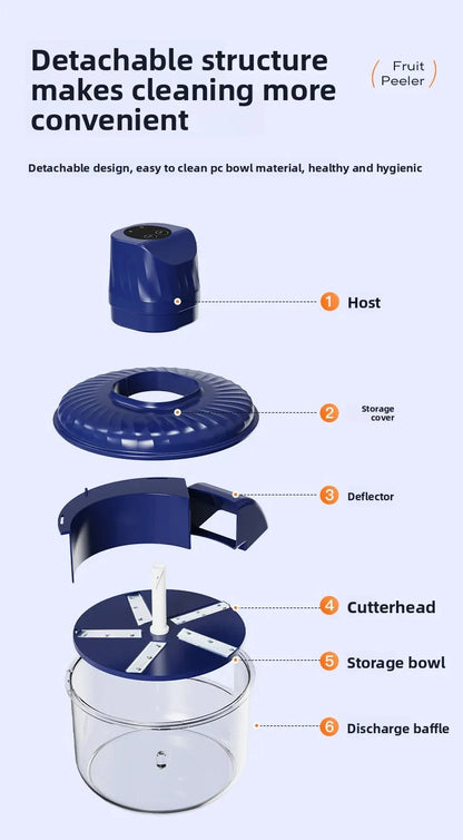 New Automatic Fruit Peeler Machine Wireless Portable for Plum Peach and Grape Fast Easy Home Kitchen Gadget