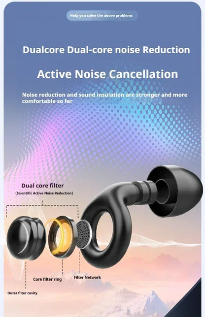 Silicone Ear Plugs Sleep Noise Cancelling Reusable Hearing Protection Anti Noise Earplugs for Concerts Travel Sleeping Ear Plug