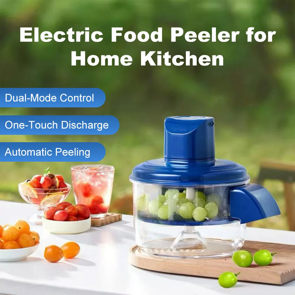 2026 Upgrade Electric Garlic Fruit Peeler Effortless Peeling One-Touch Operation Easy to Clean Remover Tool for Kitchen