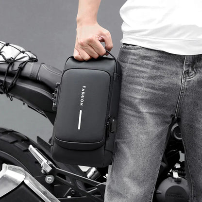 Anti-theft Shoulder Men's Fashion Sling Backpack with USB Charging Port, Waterproof Crossbody Chest Bag for Travel & Daily Use