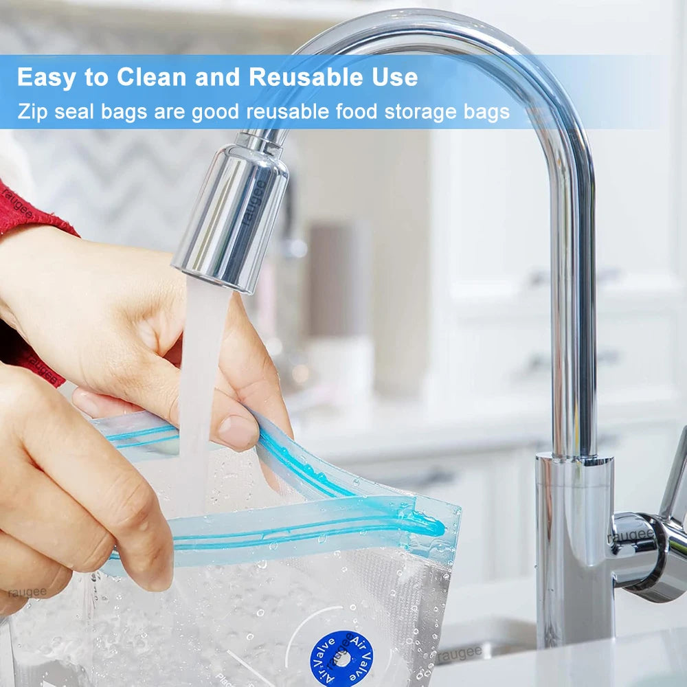 Vacuum Packaging Bags for Food Vacuum Bags BPA-Free Food Vacuum Sealing Bag Reusable Food Storage Zipper Sealer Bags 10pcs 30pcs