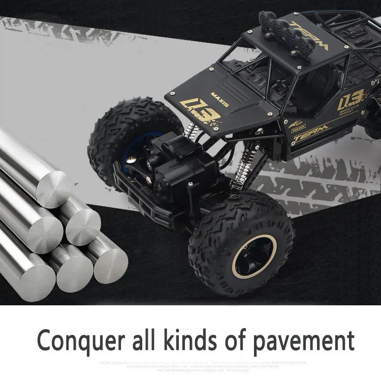 35CM Remote Control Off Road RC Car Radio Climbing Super Alloy Truck Buggy 4x4 RTR Vehicle Electric Toy Childrens Kids Gifts