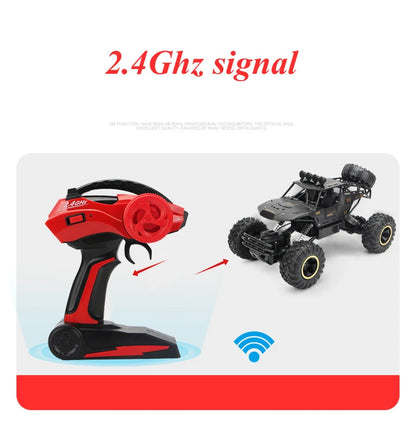 35CM Remote Control Off Road RC Car Radio Climbing Super Alloy Truck Buggy 4x4 RTR Vehicle Electric Toy Childrens Kids Gifts