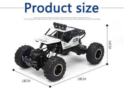 35CM Remote Control Off Road RC Car Radio Climbing Super Alloy Truck Buggy 4x4 RTR Vehicle Electric Toy Childrens Kids Gifts