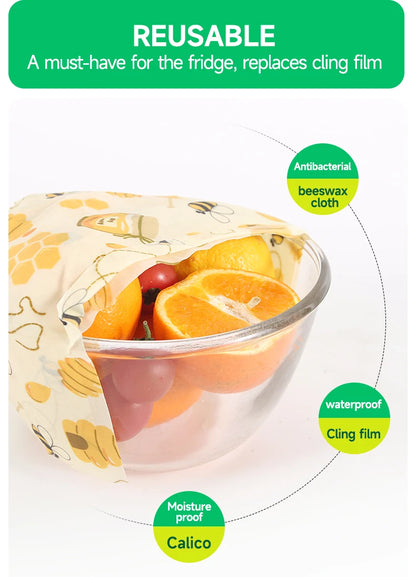 WEEDI Reusable Beeswax Wrap Roll, Eco-Friendly, Wax Paper Roll, Plastic-Free Beeswax Food Wrap for Sandwich, Fruit & Bowl Cover