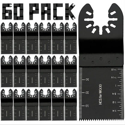 Oscillating Saw Blades Fast Fit Mixed Blades Oscillating Saw Blade Kit Multitool Blades for Metal, Wood, Plastic, MDF & More