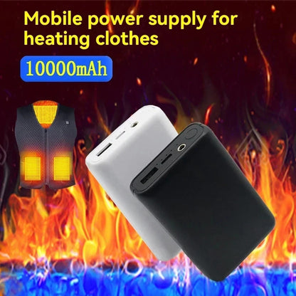 20000mAh Power Bank Fast Charging USB Charger Portable External Battery Pack for Heating Vest Jacket Scarf Socks Glove Equipment