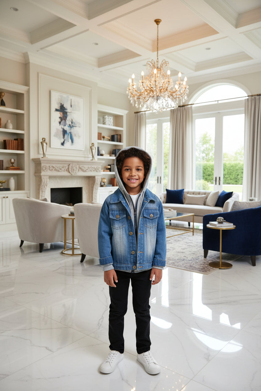 Denim Jackets For Boys Fashion Short Coats Children Clothing Spring Autumn Boys Girls Jean Outerwear Kids Single-breasted Jacket