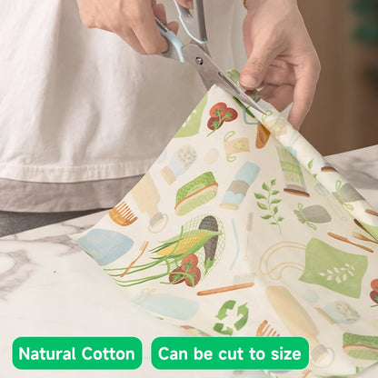 WEEDI Reusable Beeswax Wrap Roll, Eco-Friendly, Wax Paper Roll, Plastic-Free Beeswax Food Wrap for Sandwich, Fruit & Bowl Cover