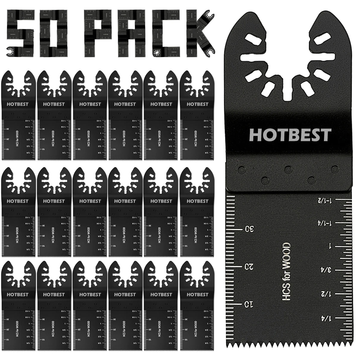 Oscillating Saw Blades Fast Fit Mixed Blades Oscillating Saw Blade Kit Multitool Blades for Metal, Wood, Plastic, MDF & More