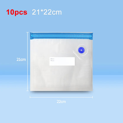 Vacuum Packaging Bags for Food Vacuum Bags BPA-Free Food Vacuum Sealing Bag Reusable Food Storage Zipper Sealer Bags 10pcs 30pcs