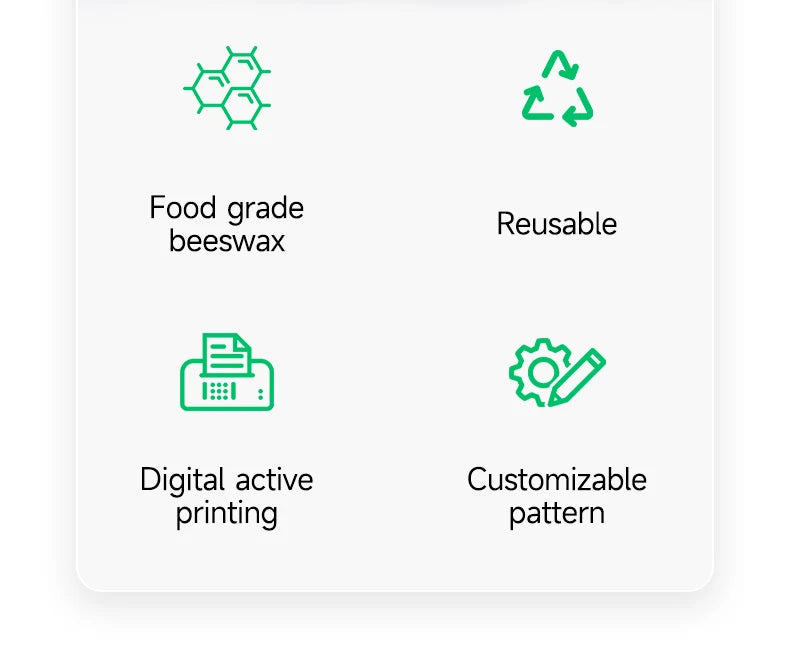 WEEDI Reusable Beeswax Wrap Roll, Eco-Friendly, Wax Paper Roll, Plastic-Free Beeswax Food Wrap for Sandwich, Fruit & Bowl Cover