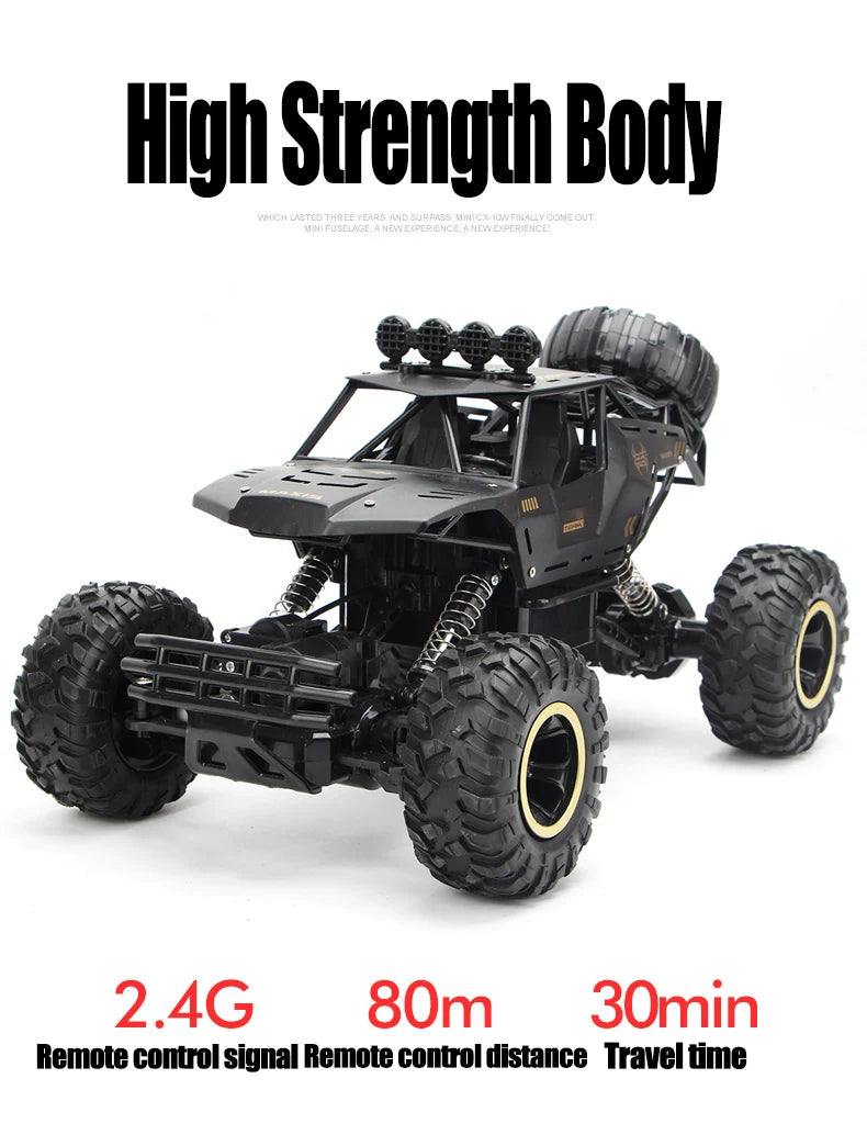 35CM Remote Control Off Road RC Car Radio Climbing Super Alloy Truck Buggy 4x4 RTR Vehicle Electric Toy Childrens Kids Gifts