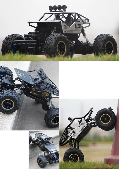 35CM Remote Control Off Road RC Car Radio Climbing Super Alloy Truck Buggy 4x4 RTR Vehicle Electric Toy Childrens Kids Gifts
