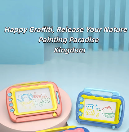 Baby colored magnetic drawing board super large children's toy graffiti erasable drawing writing board magnetic suction early ed