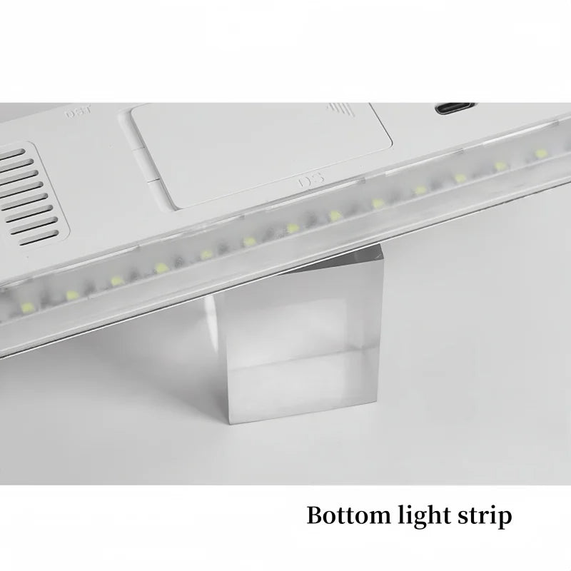 USB Powered Digital Alarm Clock with White Mood Light TEMP Week 2 Alarm DST Table Clock 3 Levels Brightness 12/24H LED Clock
