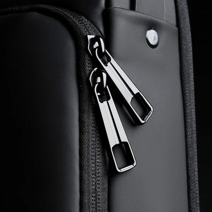 Anti-theft Shoulder Men's Fashion Sling Backpack with USB Charging Port, Waterproof Crossbody Chest Bag for Travel & Daily Use
