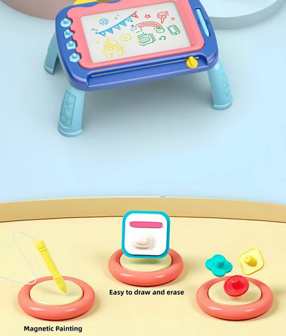 Baby colored magnetic drawing board super large children's toy graffiti erasable drawing writing board magnetic suction early ed
