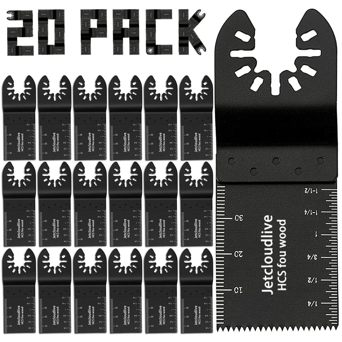 Oscillating Saw Blades Fast Fit Mixed Blades Oscillating Saw Blade Kit Multitool Blades for Metal, Wood, Plastic, MDF & More