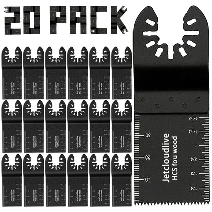 Oscillating Saw Blades Fast Fit Mixed Blades Oscillating Saw Blade Kit Multitool Blades for Metal, Wood, Plastic, MDF & More