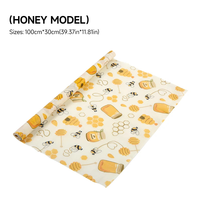 WEEDI Reusable Beeswax Wrap Roll, Eco-Friendly, Wax Paper Roll, Plastic-Free Beeswax Food Wrap for Sandwich, Fruit & Bowl Cover