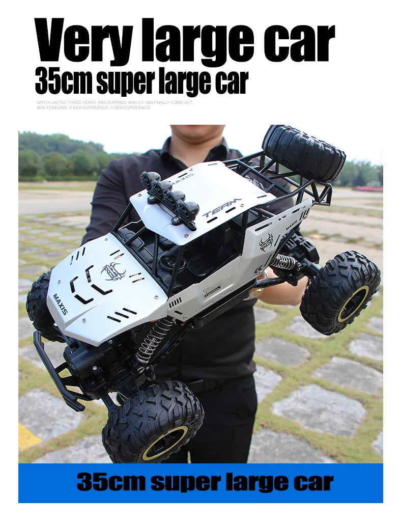 35CM Remote Control Off Road RC Car Radio Climbing Super Alloy Truck Buggy 4x4 RTR Vehicle Electric Toy Childrens Kids Gifts