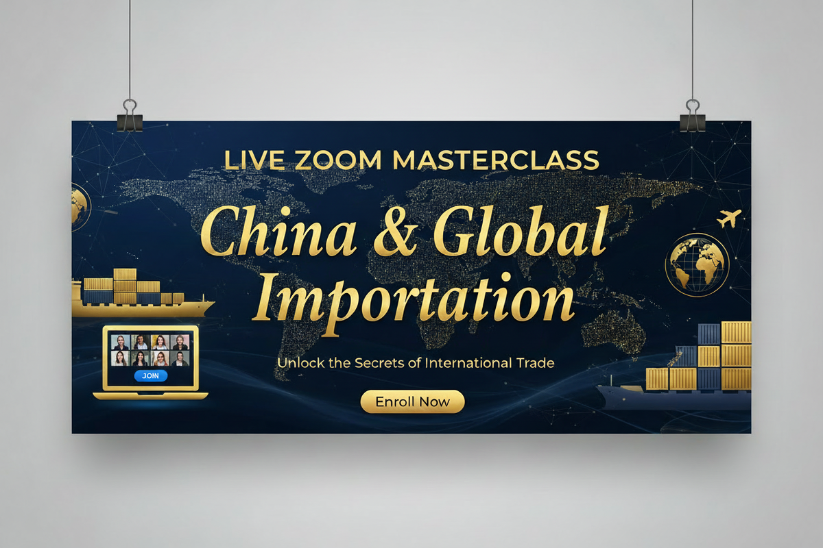China & Global Importation Masterclass – Evergreen Banner